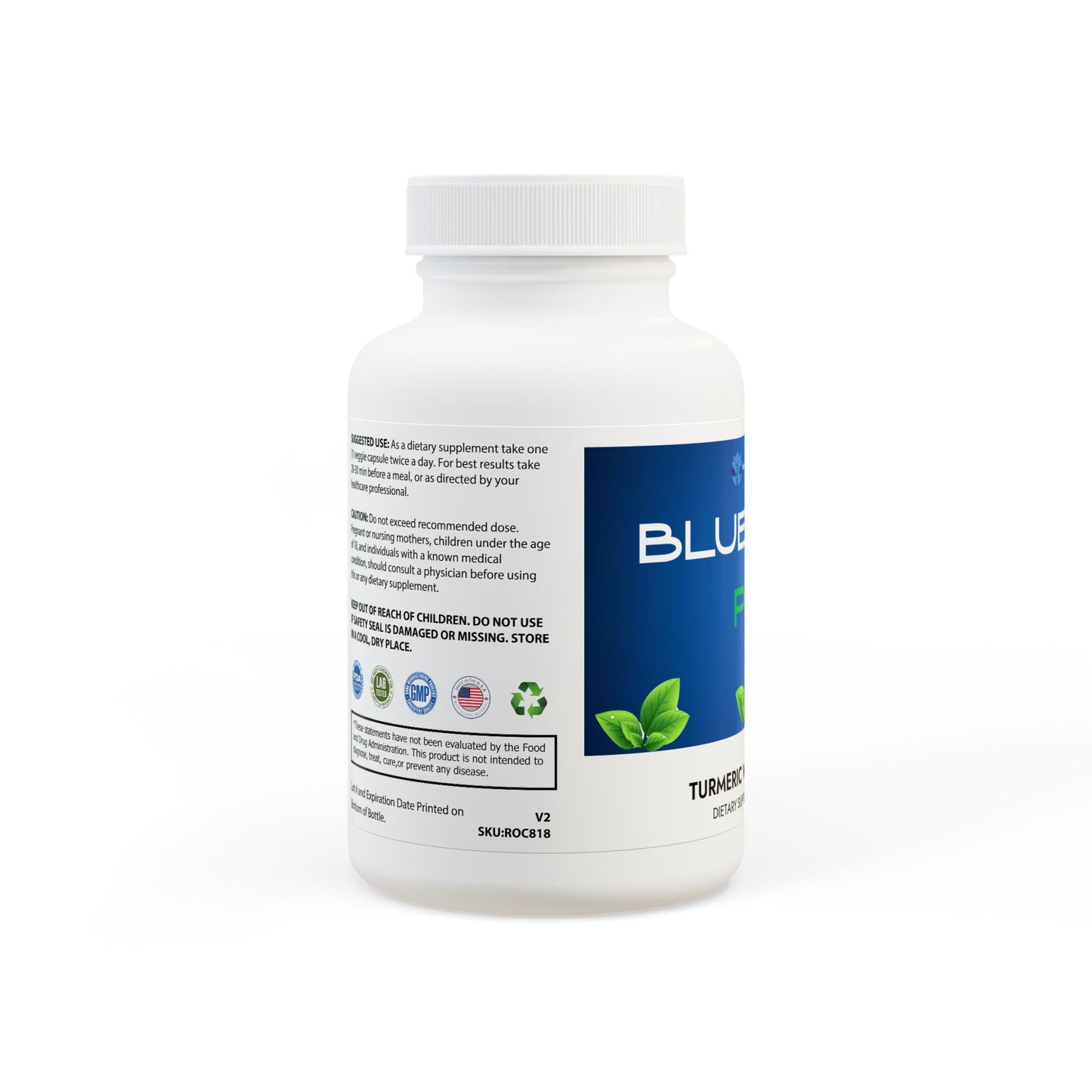 Turmeric with BioPerine® (Black Pepper Fruit Extract) Supplement (60 Capsules)
